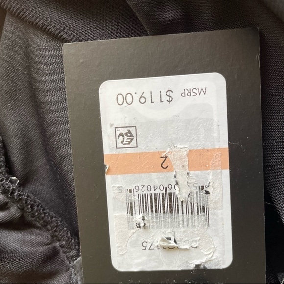 Black Dress by DKNY Knee Length Knit Knee Length Stretch 2 Small Party Travel - Picture 3 of 9